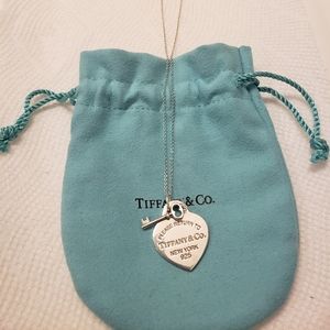 COPY - Tiffany heart pendant with key tag